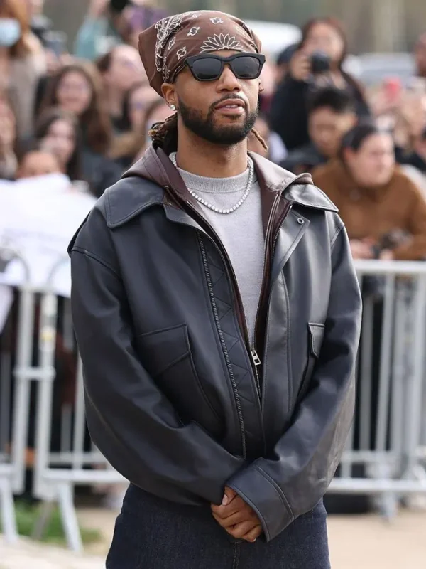 Paris Fashion Week Metro Boomin Leather Jacket