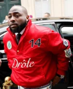 Paris Fashion Week Davido Red Jacket