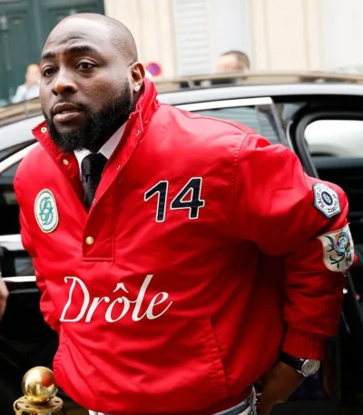 Paris Fashion Week Davido Red Jacket