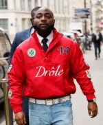 Paris Fashion Week Davido Red Jacket