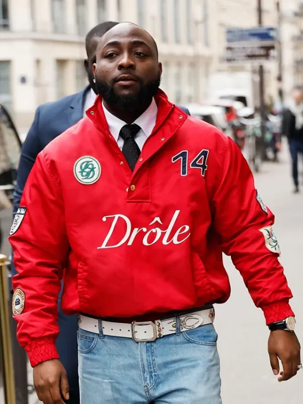 Paris Fashion Week Davido Red Jacket