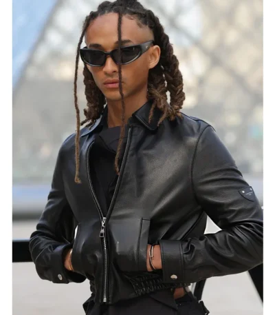 AW26 Show Jaden Smith Leather Jacket