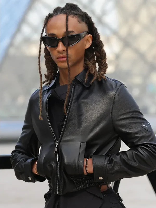 AW26 Show Jaden Smith Leather Jacket