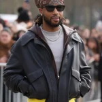 Paris Fashion Week Metro Boomin Leather Jacket