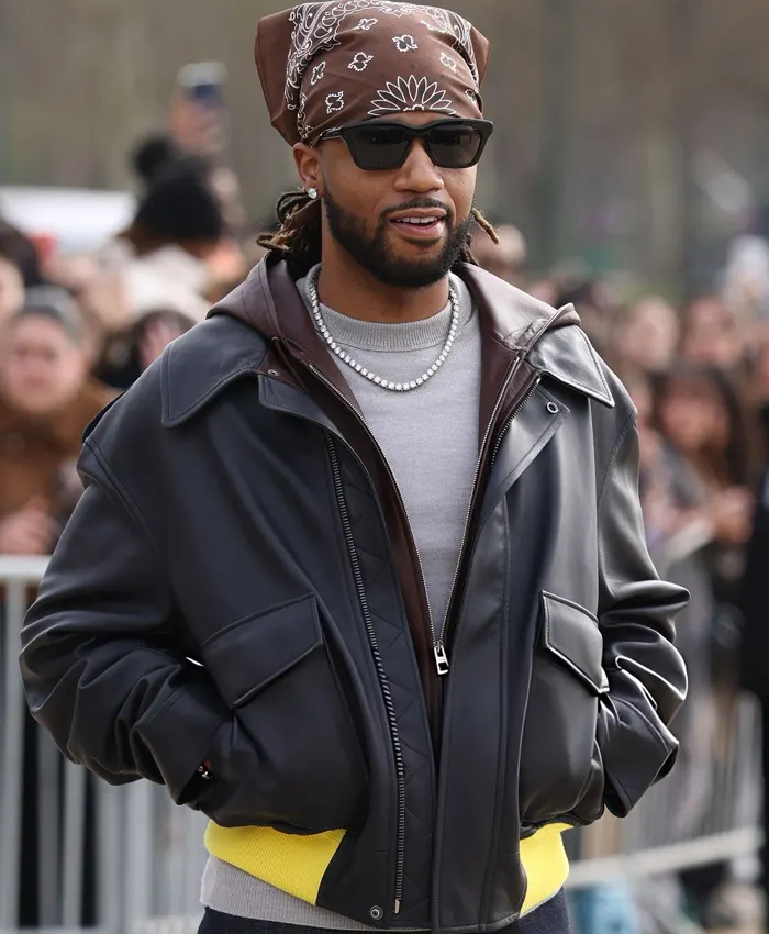Paris Fashion Week Metro Boomin Leather Jacket Paris Fashion Week Metro Boomin Leather Jacket