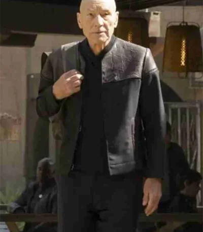 Patrick Stewart Star Trek Picard S01 Black Jacket