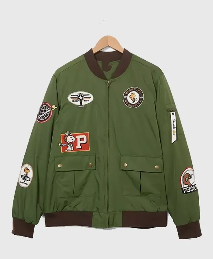 Peanuts Snoopy Flying Ace Bomber Jacket Peanuts Snoopy Flying Ace Bomber Jacket