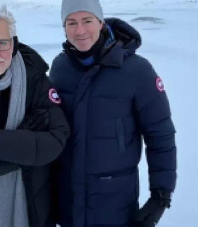 Peter Safran Superman Blue Puffer Coat