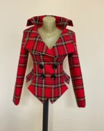 Plaid Christmas Blazer