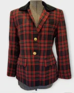 Plaid Christmas Blazer