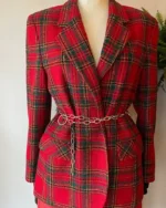Plaid Christmas Blazer