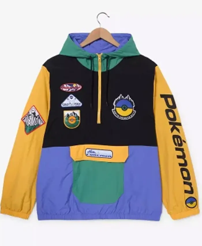 Pokemon Colorblock Windbreaker Jacket Pokemon Colorblock Windbreaker Jacket