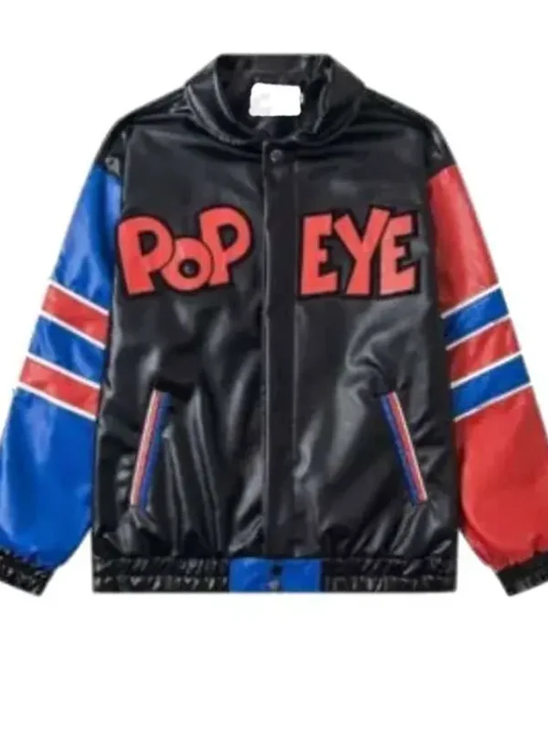 Popeye The Sailor Man Leather Jacket