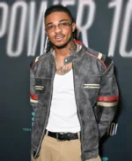 Power 100 Party Tone Stith Cafe Racer Jacket