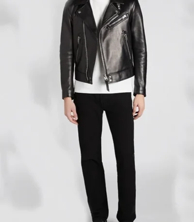 Premium Black Biker Leather Jacket