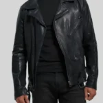 Premium Black Leather Biker Jacket