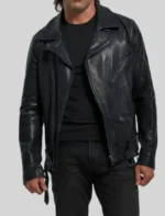 Premium Black Leather Biker Jacket