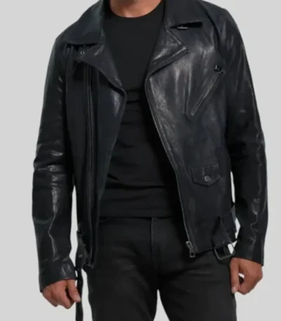 Premium Black Leather Biker Jacket