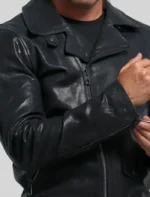Premium Black Leather Biker Jacket