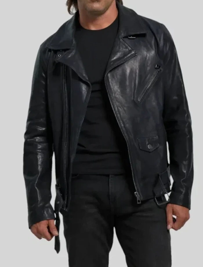 Premium Black Leather Biker Jacket Premium Black Leather Biker Jacket