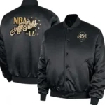 Pro Basketball All-Star 2026 Black Satin Jacket