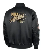 Pro Basketball All-Star 2026 Black Satin Jacket