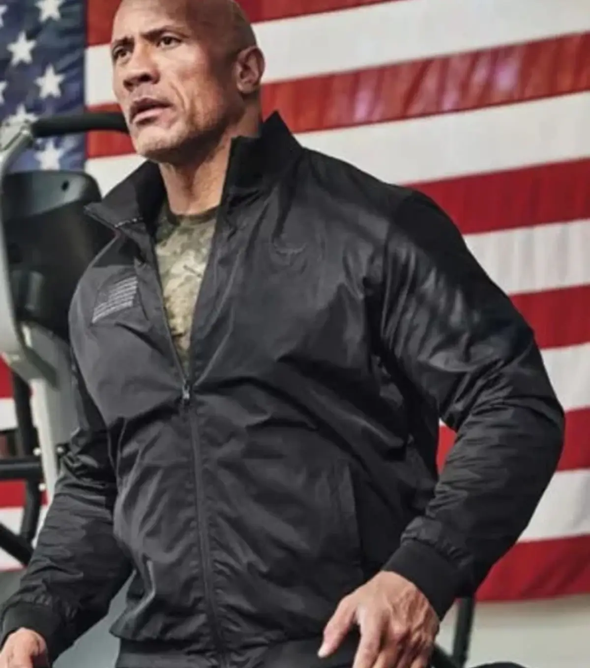 Project Rock X Freedom Dwayne Johnson Black Jacket Project Rock X Freedom Dwayne Johnson Black Jacket