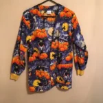 Pumpwitch Halloween Scrub Jacket