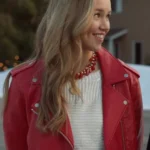 Confessions of a Christmas Letter 2024 Lily Red Biker Jacket