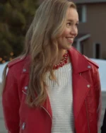 Confessions of a Christmas Letter 2024 Lily Red Biker Jacket