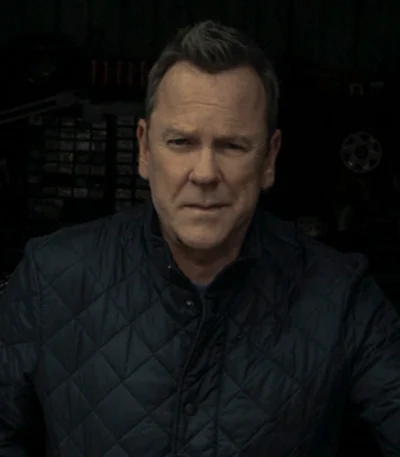 Rabbit Hole 2023 Kiefer Sutherland Black Coat