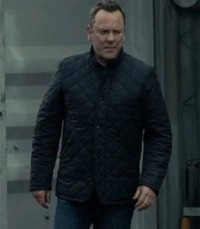 Rabbit Hole 2023 Kiefer Sutherland Black Coat