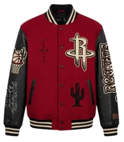 Travis Scott Houston Rockets Varsity Jacket
