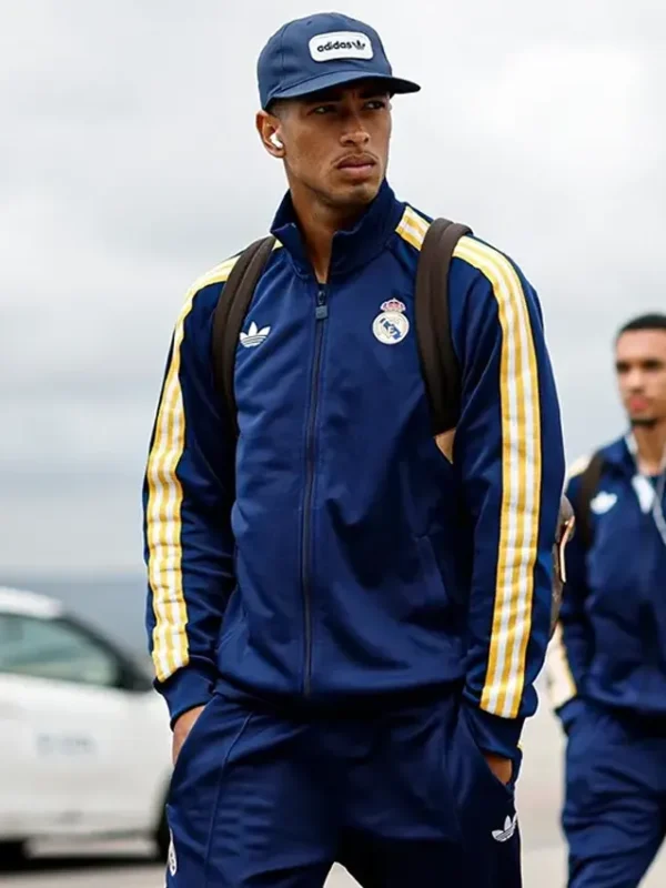Real Madrid Adidas Navy Blue Track Jacket