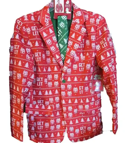 Red Christmas Suit Jacket