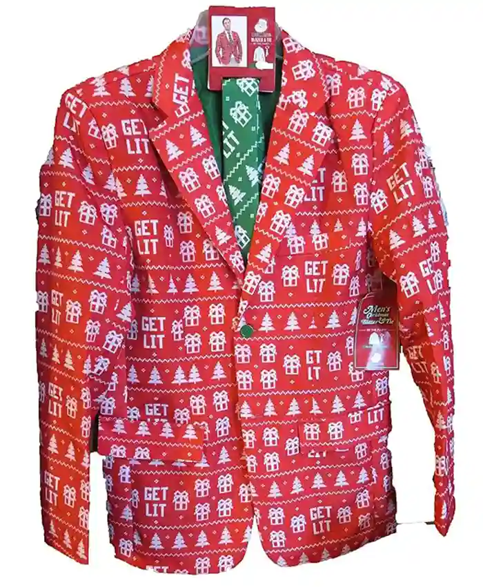 Red Christmas Suit Jacket Red Christmas Suit Jacket