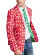 Red Christmas Suit Jacket