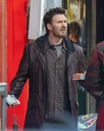 Red One 2023 Chris Evans Leather Jacket