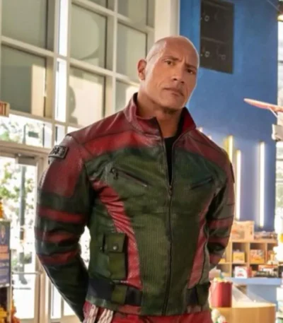 Red One 2023 Dwayne Johnson Leather Jacket