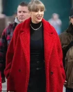 Red Teddy Coat