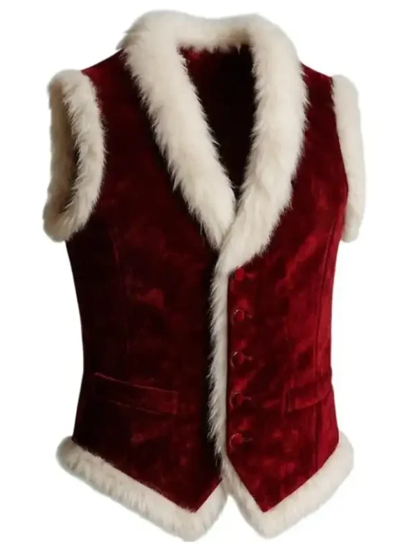Red Velvet Santa Claus Vest