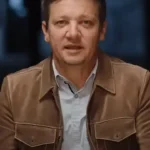 Rennervations 2023 Jeremy Renner Brown Suede Jacket