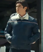Riccardo Scamarcio Race for Glory Audi vs. Lancia 2024 Blue Jacket