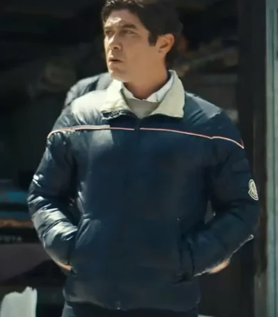 Riccardo Scamarcio Race for Glory Audi vs. Lancia 2024 Blue Jacket