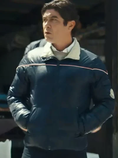Riccardo Scamarcio Race for Glory Audi vs. Lancia 2024 Blue Jacket