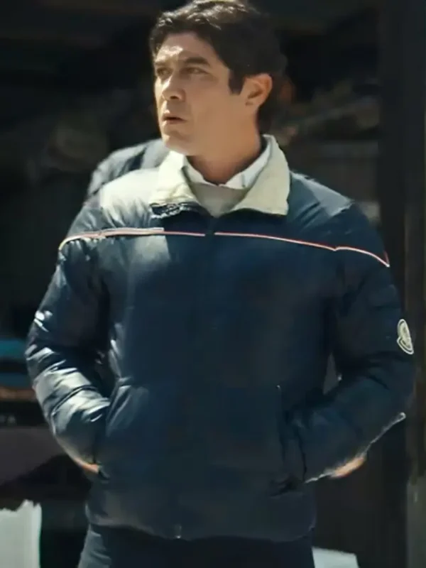 Riccardo Scamarcio Race for Glory Audi vs. Lancia 2024 Blue Jacket