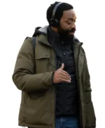 Rob Peace 2024 Chiwetel Ejiofor Green Hooded Jacket
