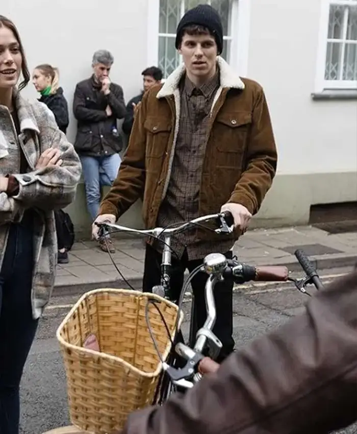 Ruairi O’Connor Surprised by Oxford Brown Jacket Ruairi O’Connor Surprised by Oxford Brown Jacket