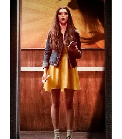 Elevator Game Megan Best Blue Denim Jacket
