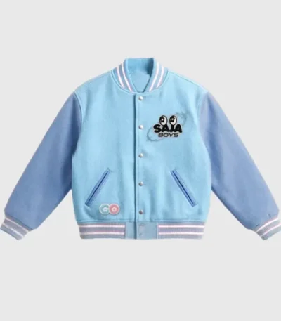 Saja Boys Blue Varsity Jacket